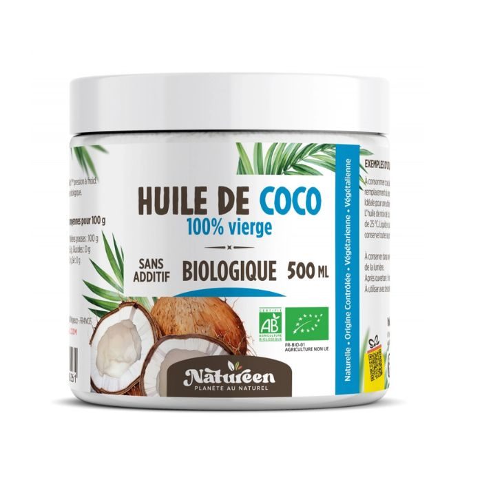 PLANETE AU NATUREL NATUREEN HUILE DE COCO VIERGE 500 ML