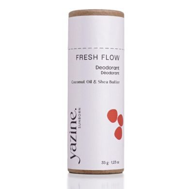 YAZINE FRESH FLOW DEODORANT NATUREL HUILE DE COCO ET BEURRE DE KARITE 35 G