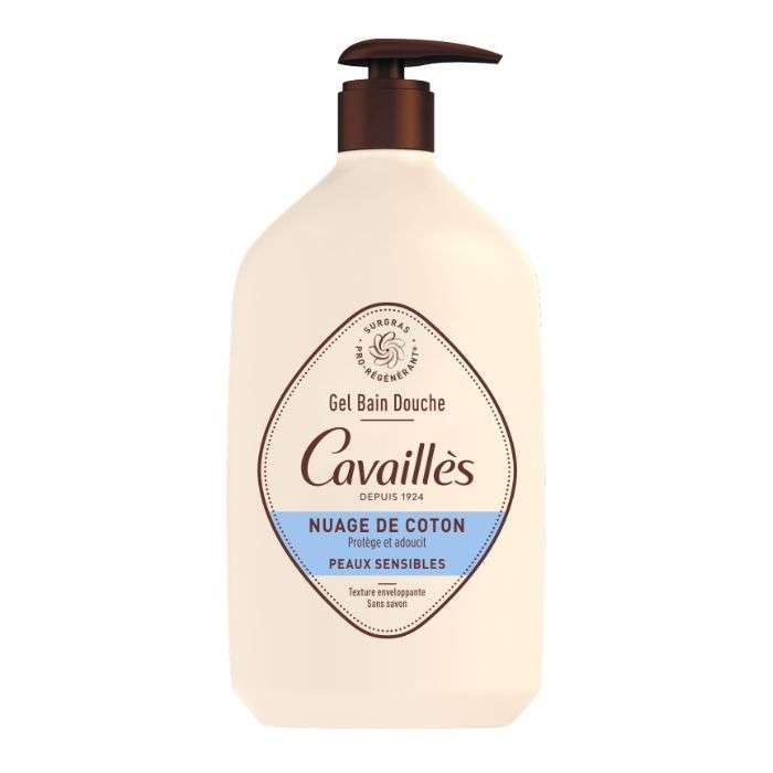 ROGE CAVAILLES GEL BAIN ET DOUCHE NUAGE DE COTON PEAUX SENSIBLES 1 L
