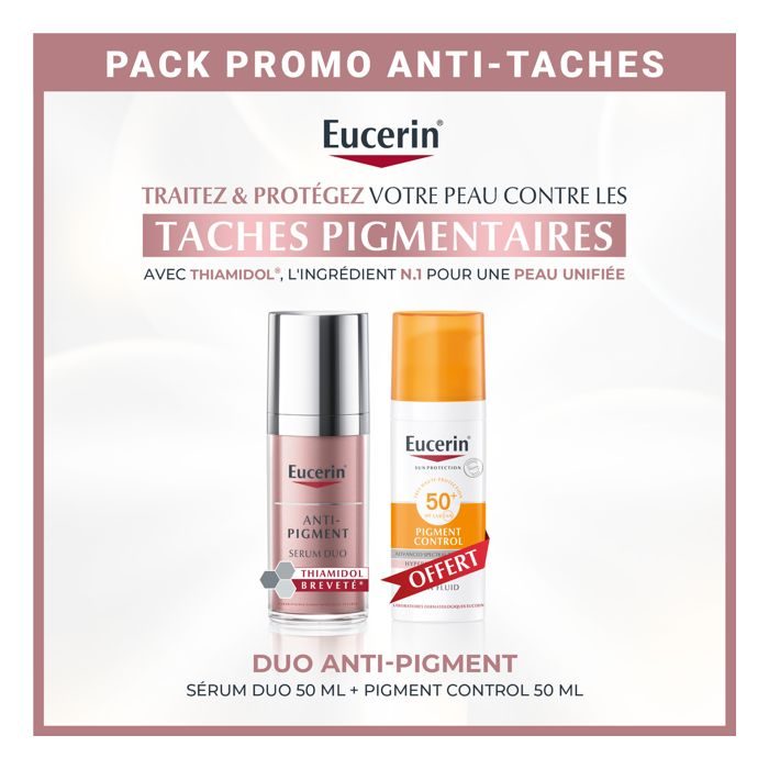 EUCERIN OFFRE ANTI PIGMENT SERUM DUO 30 ML + PIGMENT CONTROL 50ML SPF50 OFFERT