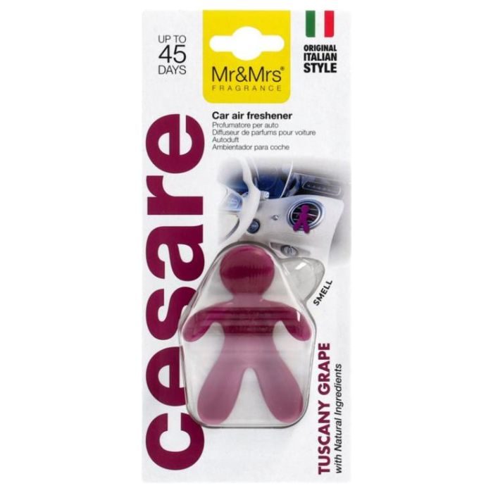 MR AND MRS FRAGRANCE CESAR DESODORISANT POUR VOITURE TUSCAN GRAPE