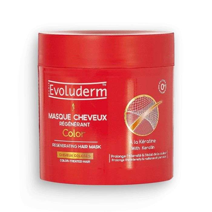 EVOLUDERM MASQUE CHEVEUX REGENERANT COLOR A LA KERATIN 500 ML