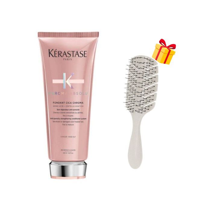KERASTASE OFFRE CHROMA ABSOLU FONDANT CICA CHROMA 200 ML + BROSSE GM OFFERTE