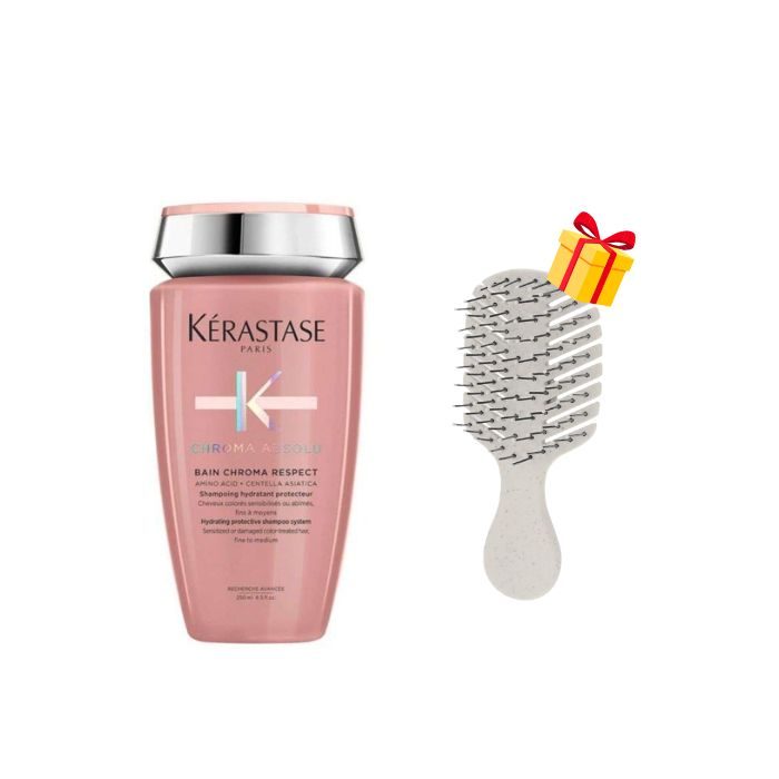 KERASTASE OFFRE CHROMA ABSOLU BAIN CHROMA RESPECT 250 ML + BROSSE PM OFFERTE