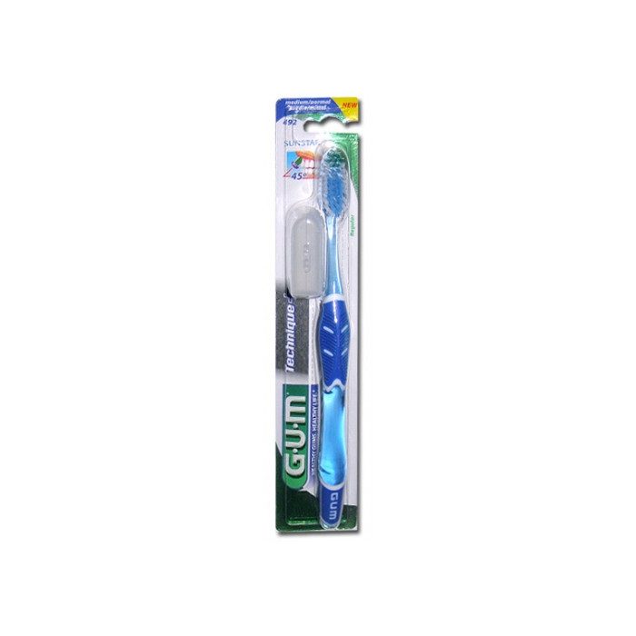 GUM TECHNIQUE BROSSE A DENTS 492 MEDIUM REGULAR