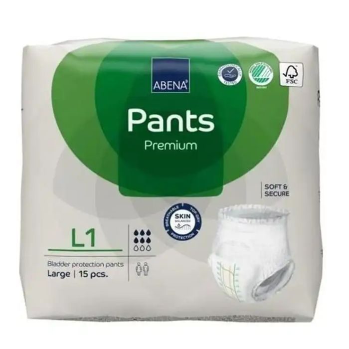 ABENA PANTS PREMIUM LARGE L1 15 PIECES