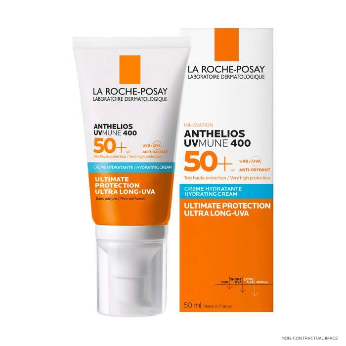 LA ROCHE POSAY OFFRE ANTHELIOS UVMUNE 400 CREME HYDRATANTE SPF 50+ INVISIBLE 50 ML + EAU THERMALE 50ML OFFERT