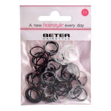 BETER PACK DE MINI ELASTIQUES 100 UNITES NOIR REF 19260