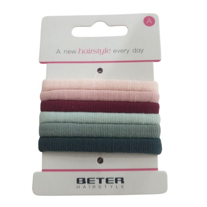 BETER ELASTIQUE CHEVEUX PAILLETE PACK DE 6 REF 19213