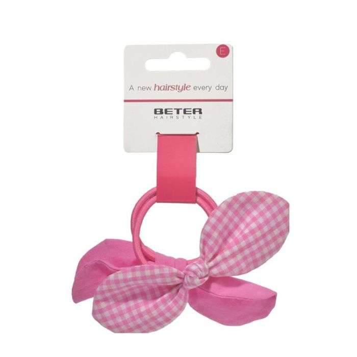 BETER ELASTIQUE CHEVEUX PAPILLON ROSE REF 19204