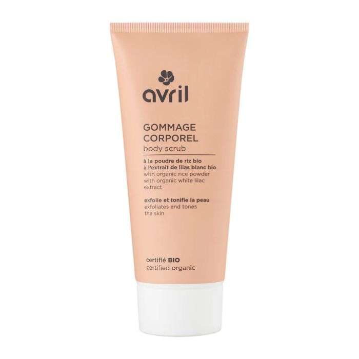 AVRIL GOMMAGE CORPOREL A LA POUDRE DE RIZ BIO 200 ML
