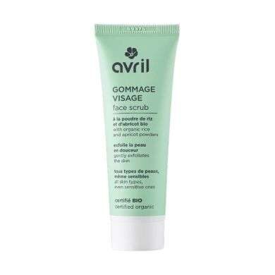 AVRIL GOMMAGE VISAGE A LA POUDRE DE RIZ ET ABRICOT BIO 50ML