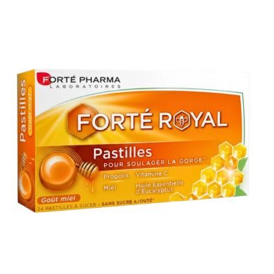 FORTE PHARMA FORTE ROYAL 24 PASTILLES GORGE GOUT MIEL
