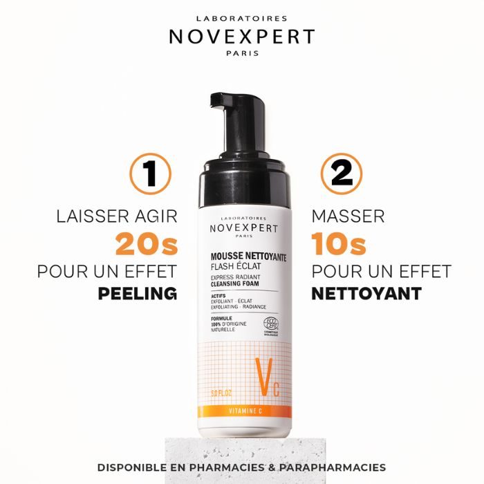 NOVEXPERT FLASH ECLAT MOUSSE NETTOYANTE 150 ML