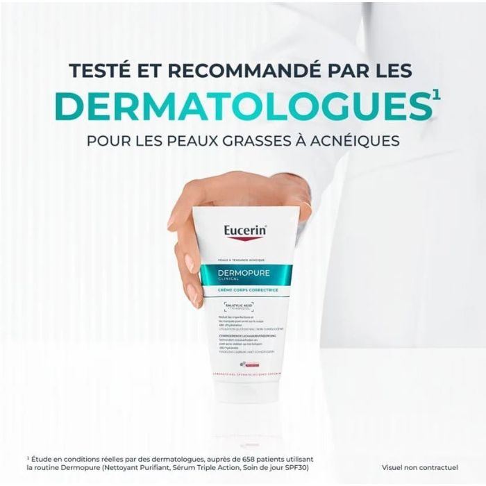 EUCERIN OFFRE 1 DERMOPURE CREME CORPS TRIPLE ACTION 200 ML ACHETE 1 OFFERT