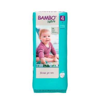 BAMBO NATURE COUCHE N4 TAILLE L 7-14KG 48 UNITES