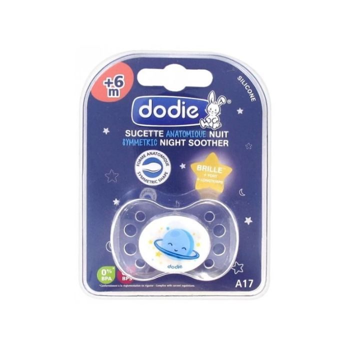 DODIE SUCETTE ANATOMIQUES NUIT +6M A17