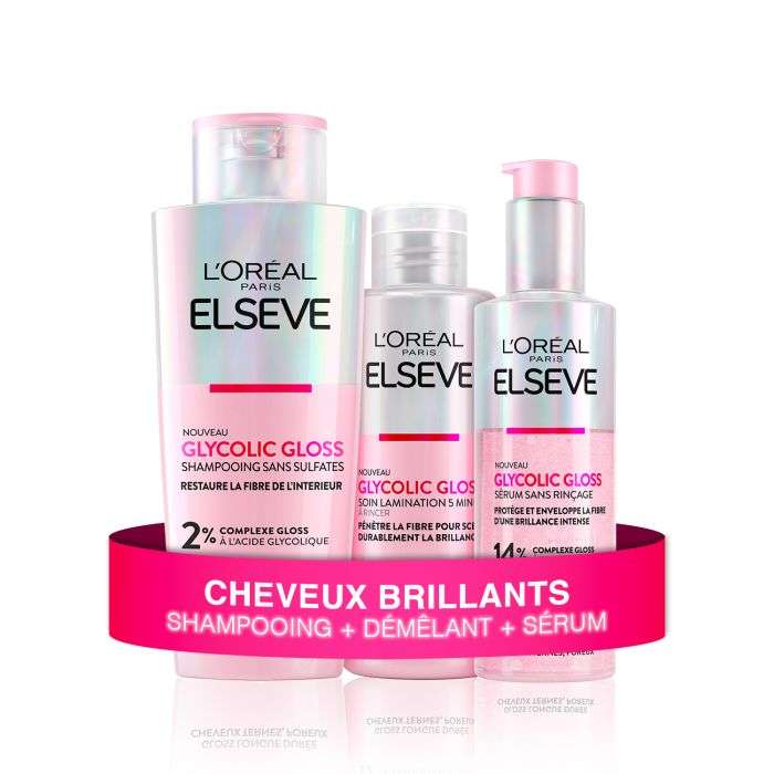 ELSEVE SHAMPOOING GLYCOLIC GLOSS SANS SULFATE 200ML