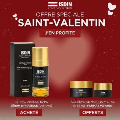ISDIN OFFRE WEB ISDINCEUTICS SERUM RETINAL INTENSE 50 ML + AGE REVERSE NIGHT 8G +VITAL EYES 4G OFFERTS