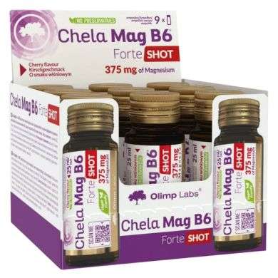 OLIMP LABS CHELA MAG B6 375 MG 9 AMPOULES GOUT DE CERISE