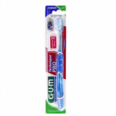GUM Brosse à dents Technique PRO compact n°528 medium GUM Brosse à dents Technique PRO compact n°528 medium