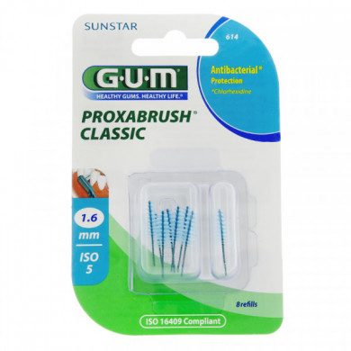 Gum brossettes fines par 8 unites (1,6 mm ) ref : 614 Gum brossettes fines par 8 unites (1,6 mm ) ref : 614