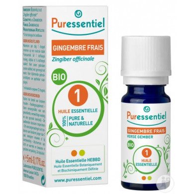 Puressentiel Gingembre Frais Bio Huile Essentielle 