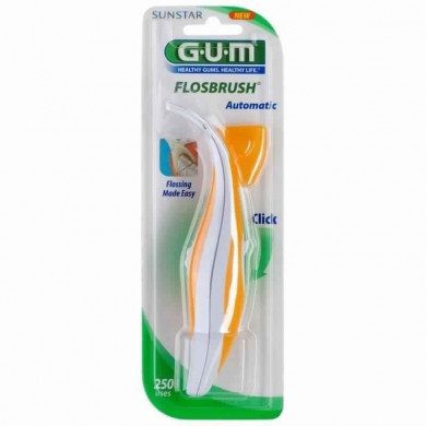 GUM flosbrush (manche avec fil integre)-REF 847  GUM flosbrush (manche avec fil integre)-REF 847