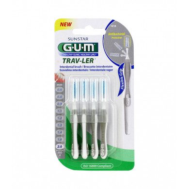 GUM TRAVLER 1618 BROSSETTE INTERDENTAIRE 2.0 BOITE DE 4 GUM TRAVLER 1618 BROSSETTE INTERDENTAIRE 2.0 BOITE DE 4