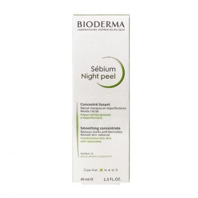 Bioderma Sébium Night Peel Concentré Lissant Peaux Sensibles/Mixtes/Grasses À Imperfections 40ml Bioderma Sébium Night Peel Concentré Lissant Peaux Sensibles/Mixtes/Grasses À Imperfections 40ml