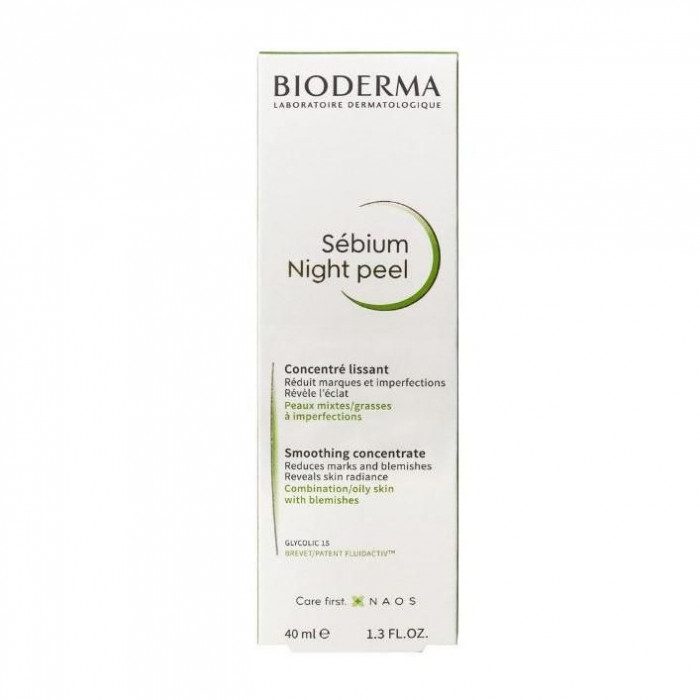 Bioderma Sébium Night Peel Concentré Lissant Peaux Sensibles/Mixtes/Grasses À Imperfections 40ml Bioderma Sébium Night Peel Concentré Lissant Peaux Sensibles/Mixtes/Grasses À Imperfections 40ml