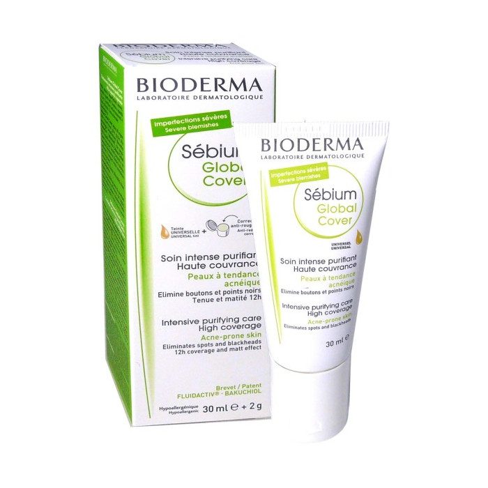 BIODERMA SEBIUM GLOBAL COVER SOIN INTENSE PURIFIANT TEINTE UNIVERSELLE 30ML BIODERMA SEBIUM GLOBAL COVER SOIN INTENSE PURIFIANT TEINTE UNIVERSELLE 30ML