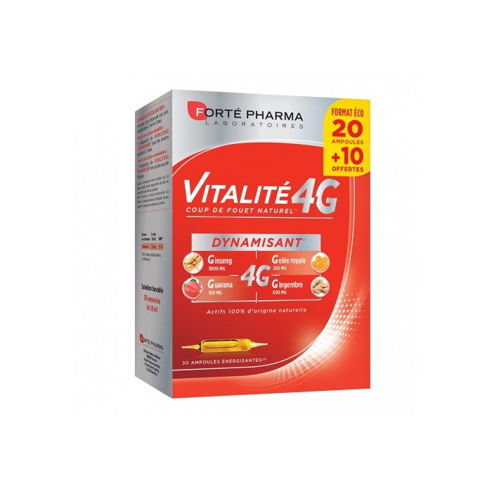 FORTE PHARMA VITALITE 4G Défenses. Boîte 20 ampoules FORTE PHARMA VITALITE 4G Défenses. Boîte 20 ampoules