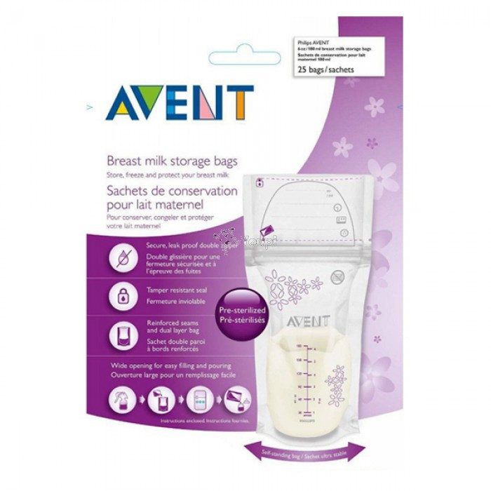 AVENT SACHETS DE CONSERVATION DU LAIT MATERNEL AVENT SACHETS DE CONSERVATION DU LAIT MATERNEL
