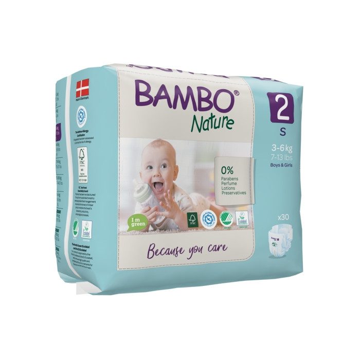 BAMBU NATURE COUCHES BEBE 2,3-6 KG/30 UNITES BAMBU NATURE COUCHES BEBE 2,3-6 KG/30 UNITES