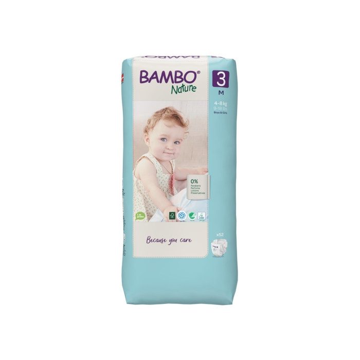 BAMBU NATURE COUCHES BEBE 3 , 4-8 KG/52 UNITES BAMBU NATURE COUCHES BEBE 3 , 4-8 KG/52 UNITES