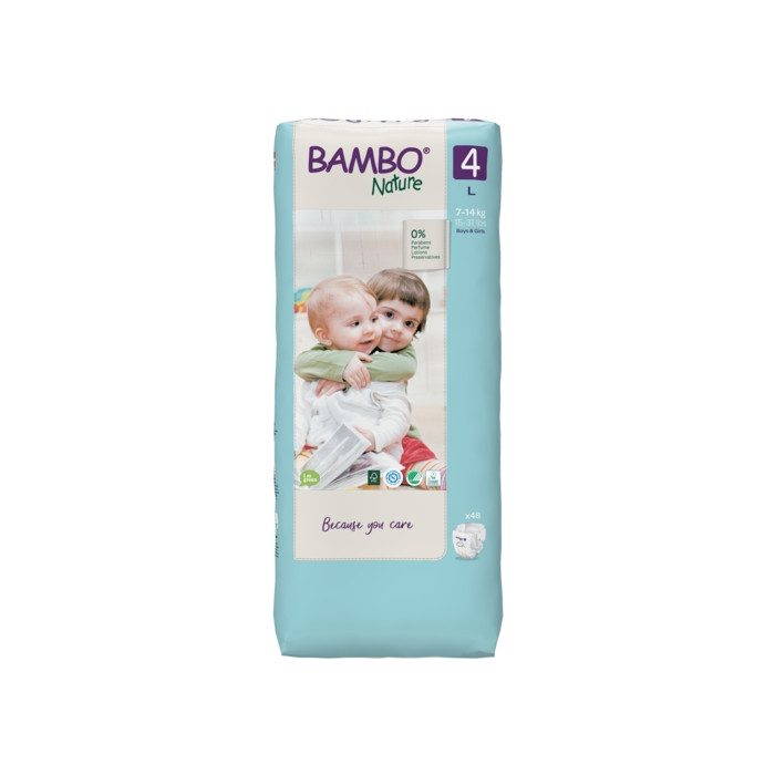 BAMBU NATURE COUCHES BEBE 4 ,7-14 KG/48 UNITES BAMBU NATURE COUCHES BEBE 4 ,7-14 KG/48 UNITES