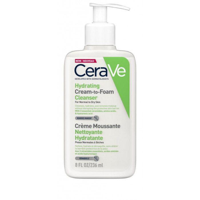 CERAVE CREME MOUSSANTE HYDRATANTE 236 ML CERAVE CREME MOUSSANTE HYDRATANTE 236 ML