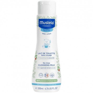 Mustela Bébé Lait de Toilette Sans Rinçage 200ml Mustela Bébé Lait de Toilette Sans Rinçage 200ml
