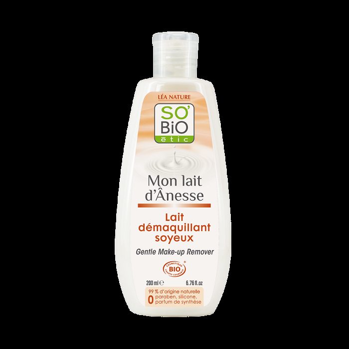 SO'BIO ETIC Lait démaquillant soyeux LAIT D'ANESSE 200ML SO'BIO ETIC Lait démaquillant soyeux LAIT D'ANESSE 200ML