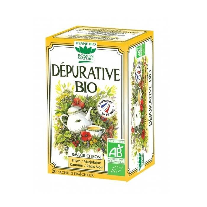 ROMON NATURE Tisane Dépurative Bio - 20 sachets ROMON NATURE Tisane Dépurative Bio - 20 sachets
