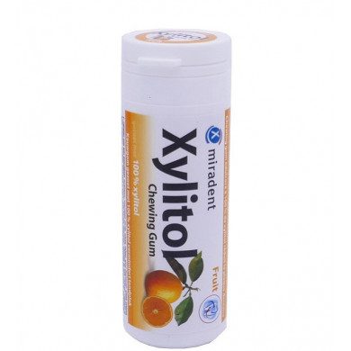 Miradent Xylitol Chewing Gum Fruit 30 Pièces Miradent Xylitol Chewing Gum Fruit 30 Pièces