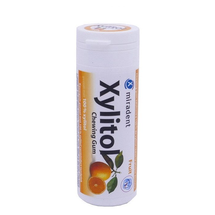 Miradent Xylitol Chewing Gum Fruit 30 Pièces - MIRADENT - Confiserie