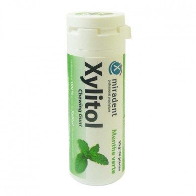 Miradent Xylitol Chewing Gum Menthe Verte 30 Pièces Miradent Xylitol Chewing Gum Menthe Verte 30 Pièces