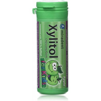 MIRADENT XYLITOL CHEWING GUM KIDS POMME MIRADENT XYLITOL CHEWING GUM KIDS POMME