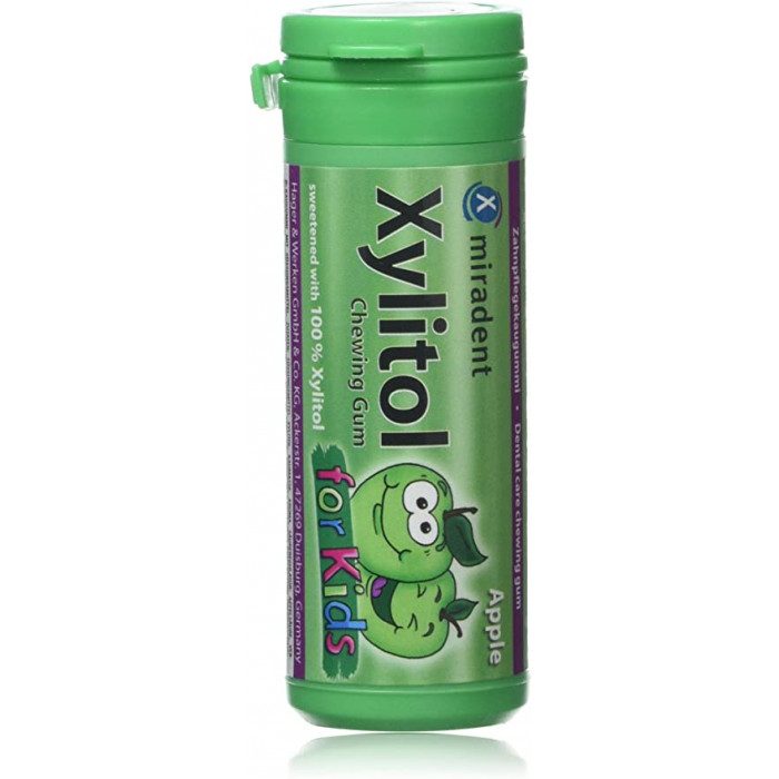 MIRADENT XYLITOL CHEWING GUM KIDS POMME MIRADENT XYLITOL CHEWING GUM KIDS POMME