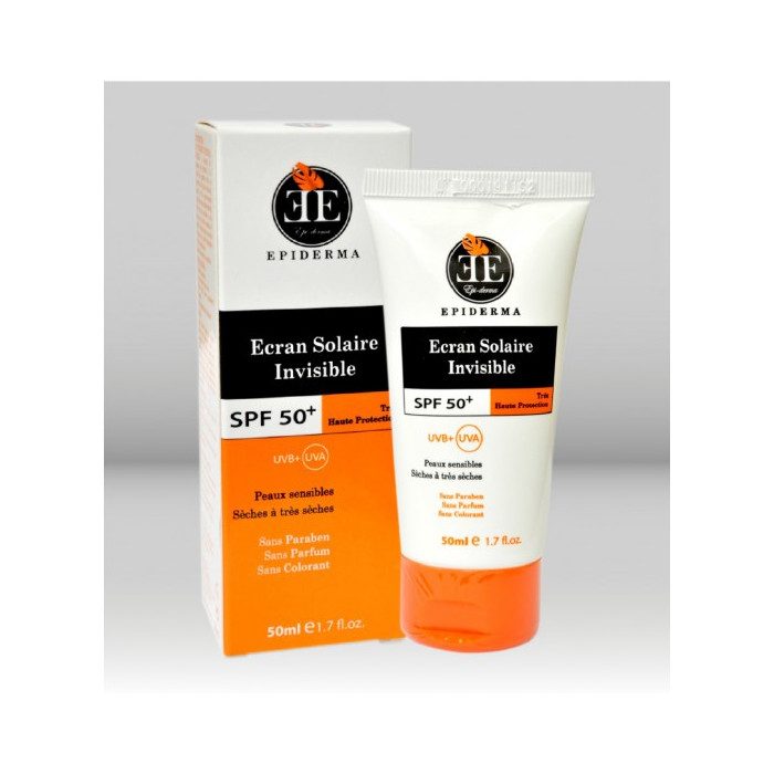 EPIDERMA ECRAN SOLAIRE INVISIBLE SPF50+ EPIDERMA ECRAN SOLAIRE INVISIBLE SPF50+
