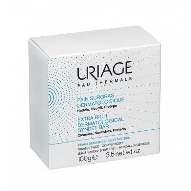 URIAGE HYGIÈNE, Pain Surgras - 100 g URIAGE HYGIÈNE, Pain Surgras - 100 g