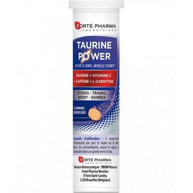 FORTE PHARMA ENERGIE TAURINE POWER. Boîte 15 comprimés effervescents FORTE PHARMA ENERGIE TAURINE POWER. Boîte 15 comprimés effervescents