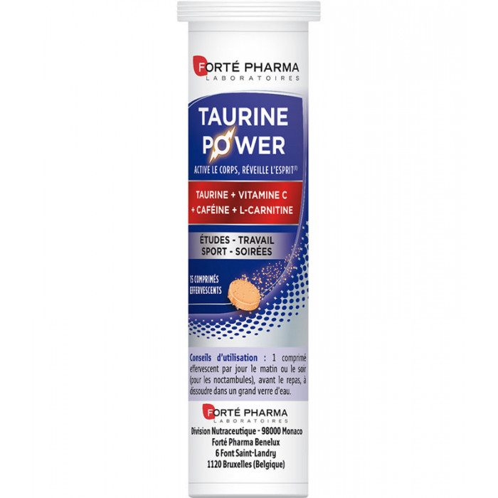 FORTE PHARMA ENERGIE TAURINE POWER. Boîte 15 comprimés effervescents FORTE PHARMA ENERGIE TAURINE POWER. Boîte 15 comprimés effervescents
